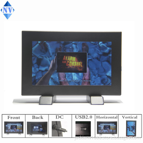2 sided screen advertising player 7inch*2screen for show case